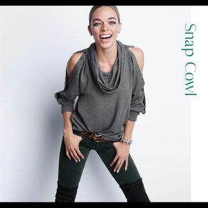 Cabi 3871 Snap Cowl Sweatshirt